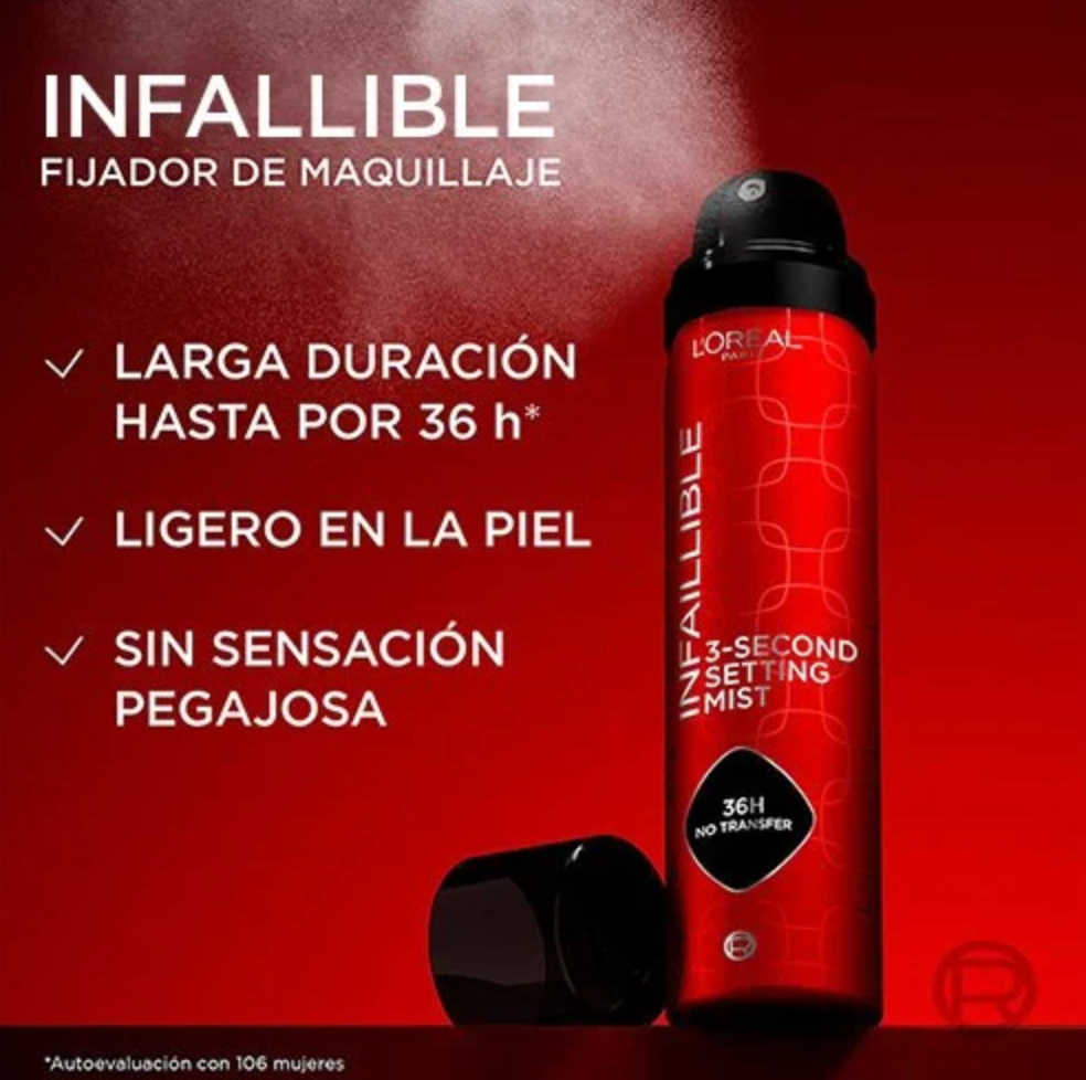 Infallible Setting Spray de L'Oréal Paris (fijador)