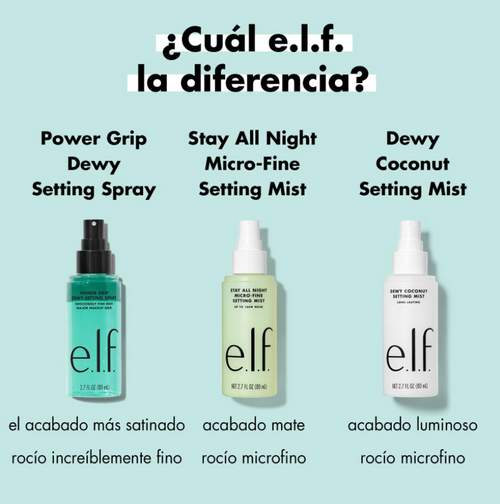 E.l.f. Dewy Coconut Setting Mist (Infusión De Coco Húmedo Spray Fijador De Maquillaje)